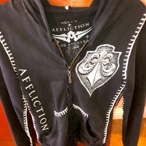 Super cute Affliction wing hoodie S